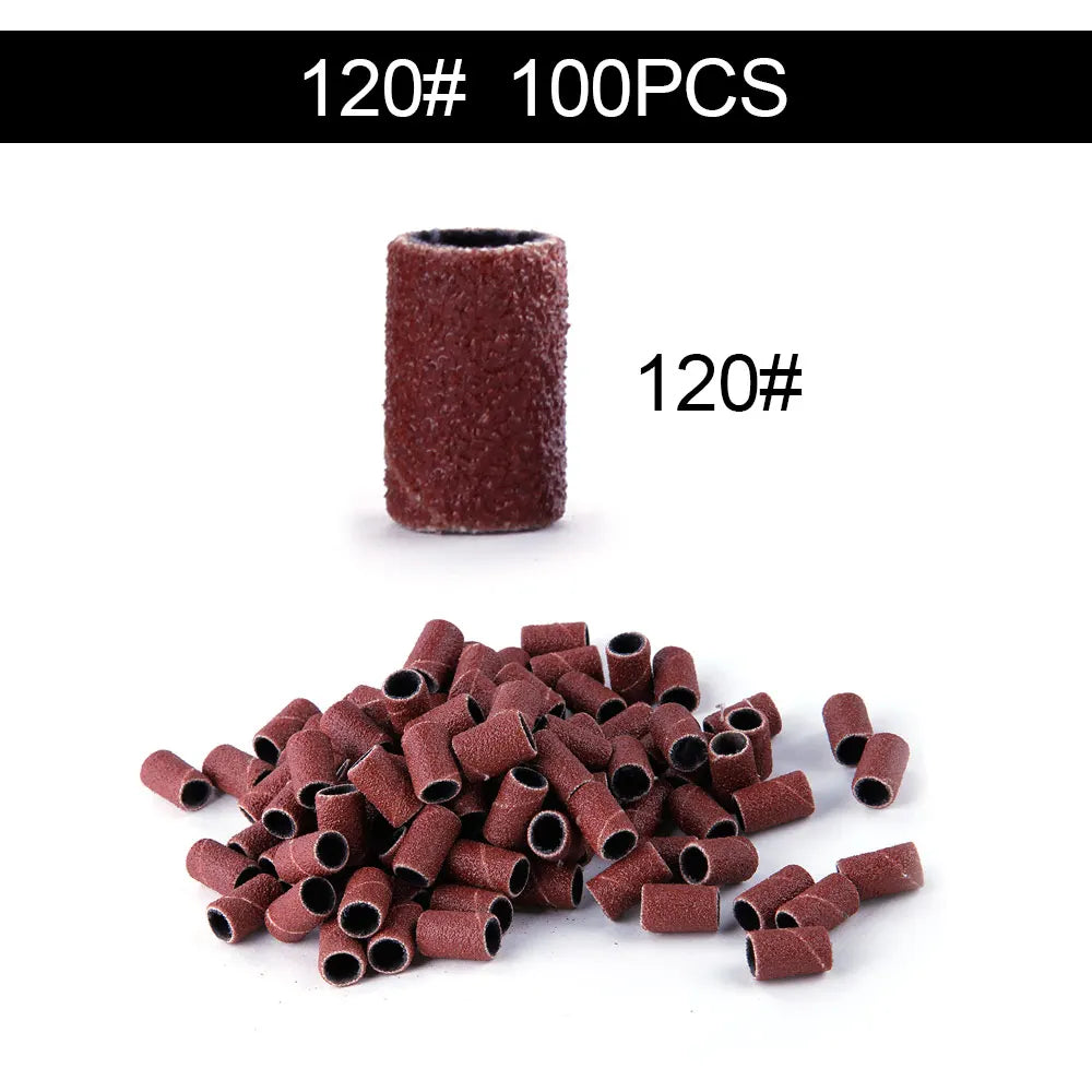 50/100st 80/120/180/240 Grit Nail Sanding Bands - 24 Timmar Deals