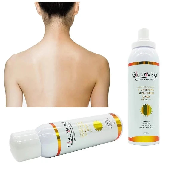 150ml Gluta Master Lightening Sunscreen Spray SPF50+ - 24 Timmar Deals