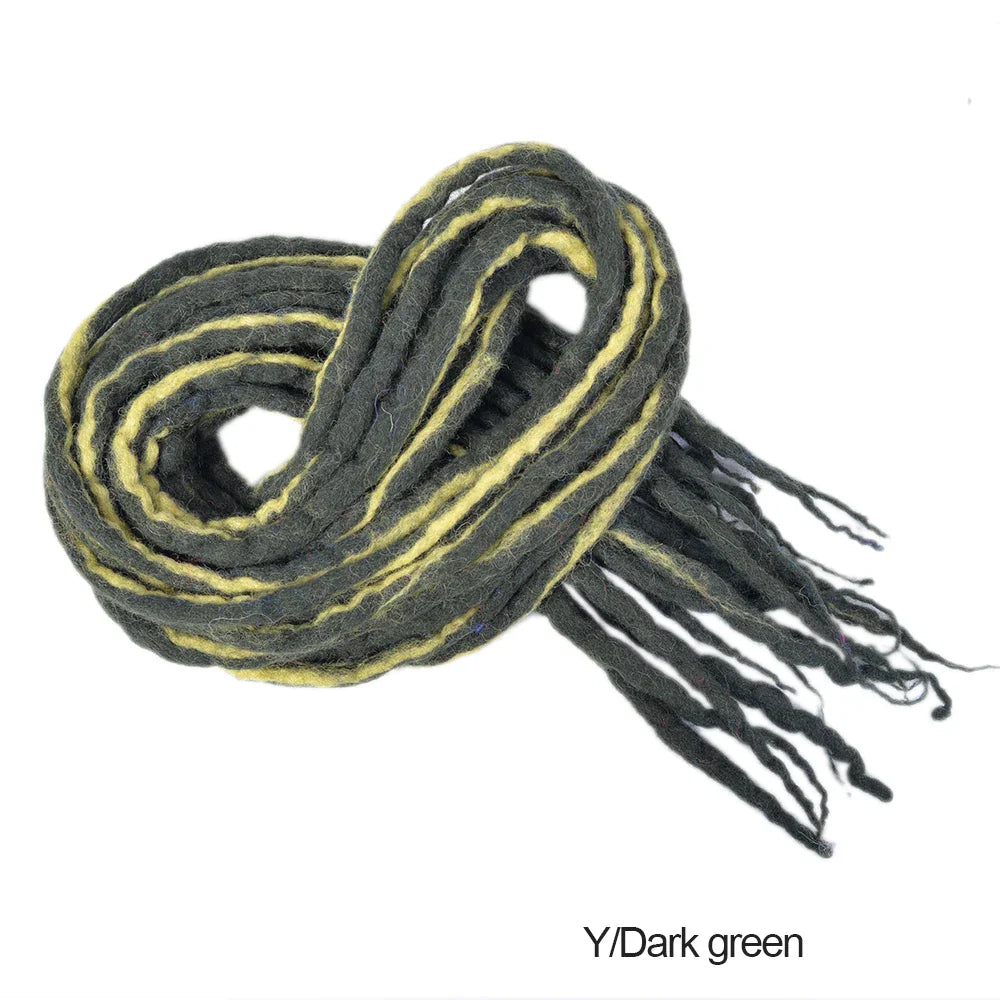 Syntetiska dreadlocks Virkat hår Mjukt ull Dread Locks Handgjorda fläta hårförlängning - 24 Timmar Deals
