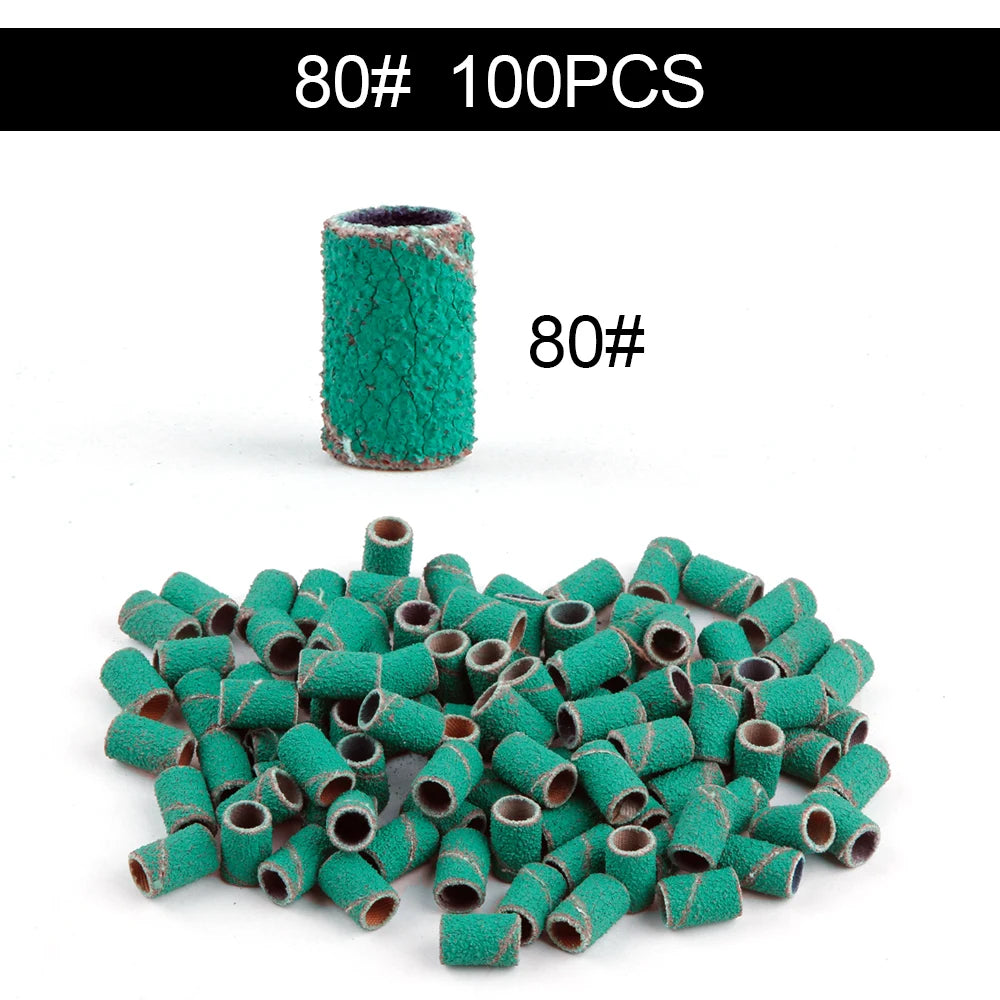 50/100st 80/120/180/240 Grit Nail Sanding Bands - 24 Timmar Deals