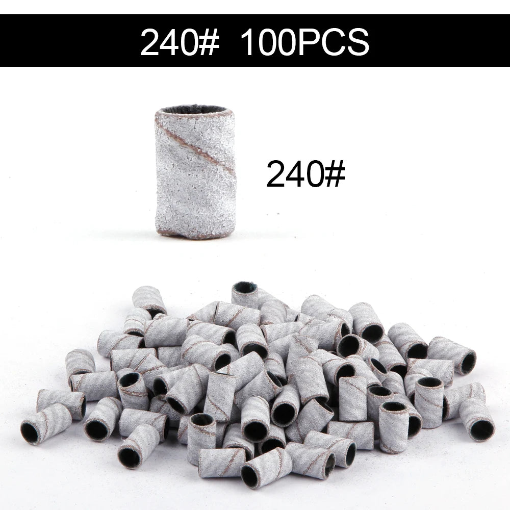50/100st 80/120/180/240 Grit Nail Sanding Bands - 24 Timmar Deals