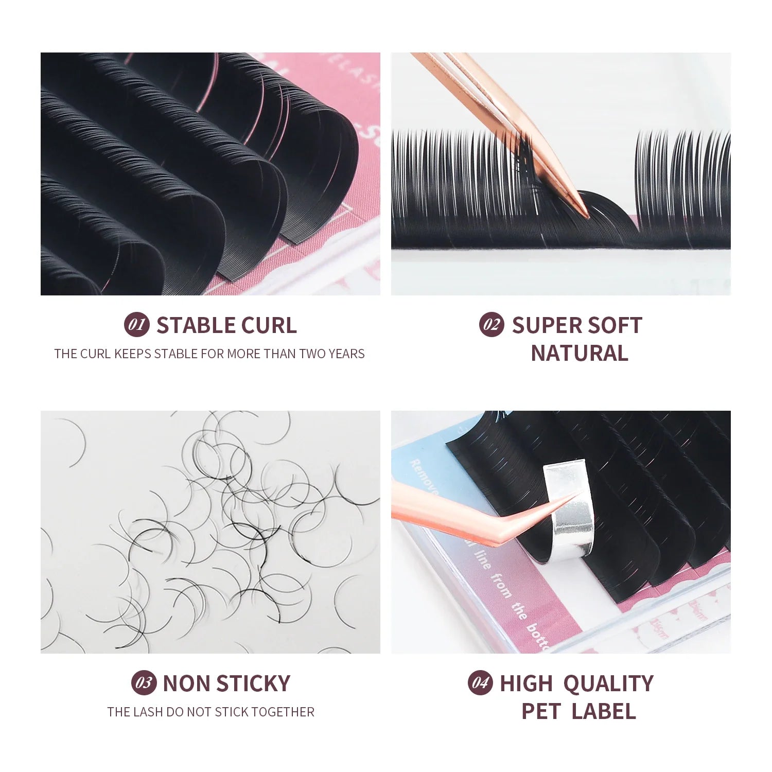8-25mm Mixed Length Individual Mink Eyelash Extension - 24 Timmar Deals