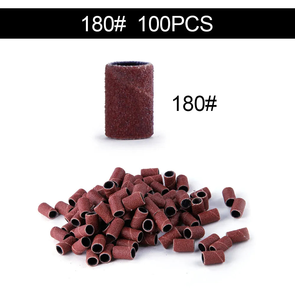 50/100st 80/120/180/240 Grit Nail Sanding Bands - 24 Timmar Deals