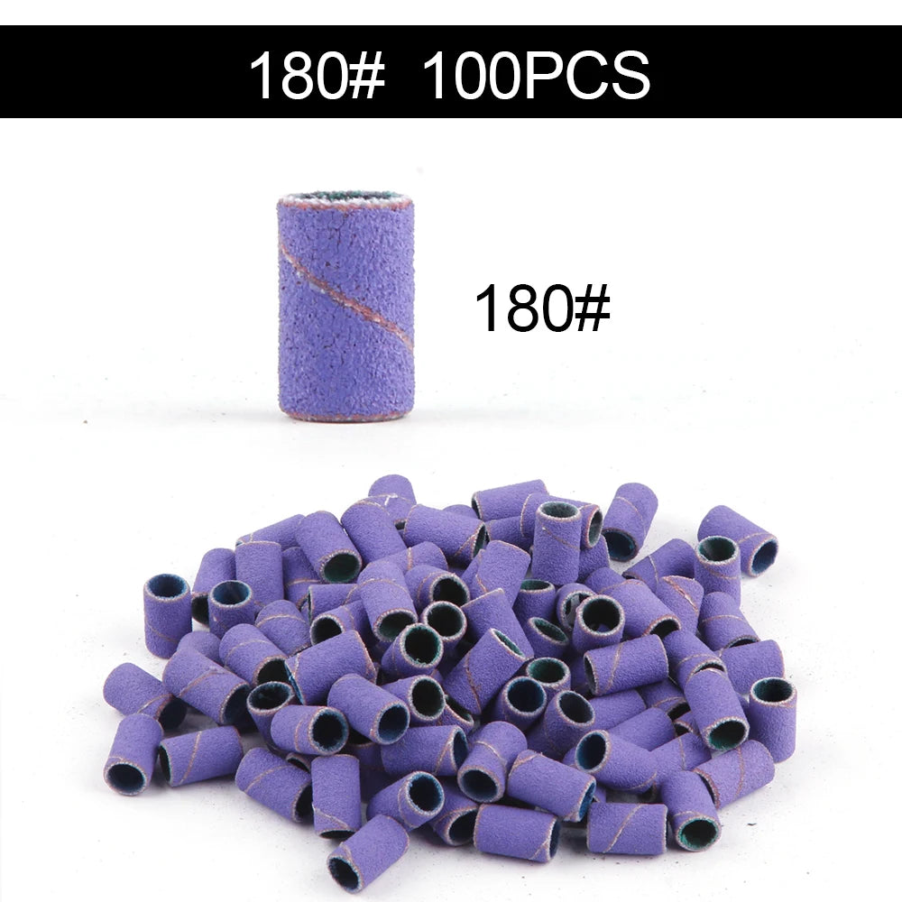50/100st 80/120/180/240 Grit Nail Sanding Bands - 24 Timmar Deals