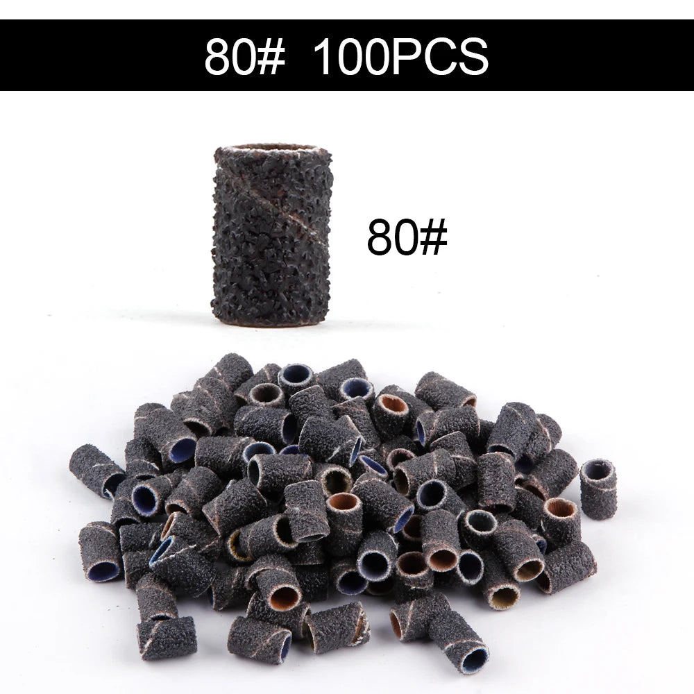50/100st 80/120/180/240 Grit Nail Sanding Bands - 24 Timmar Deals