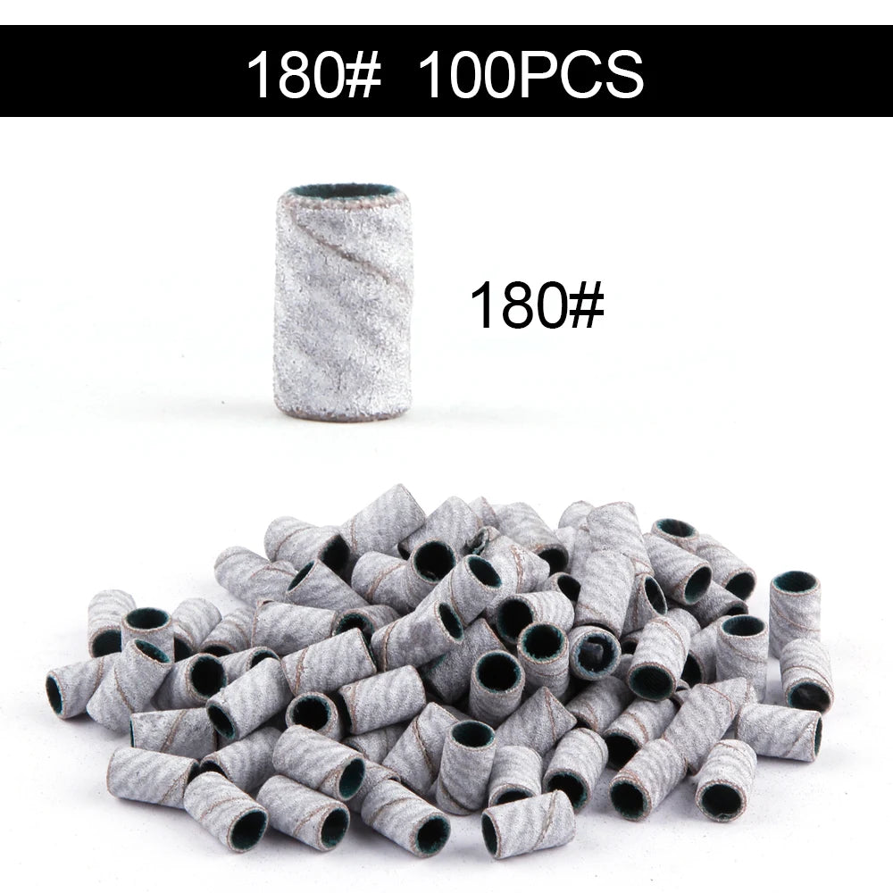 50/100st 80/120/180/240 Grit Nail Sanding Bands - 24 Timmar Deals