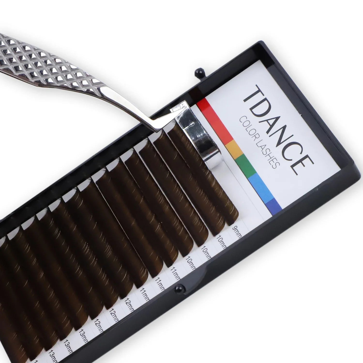 Brown Eyelashes Individual Eyelash Makeup 16 Lines Brown Color High Quality Super Soft Natural Synthetic Mink - 24 Timmar Deals