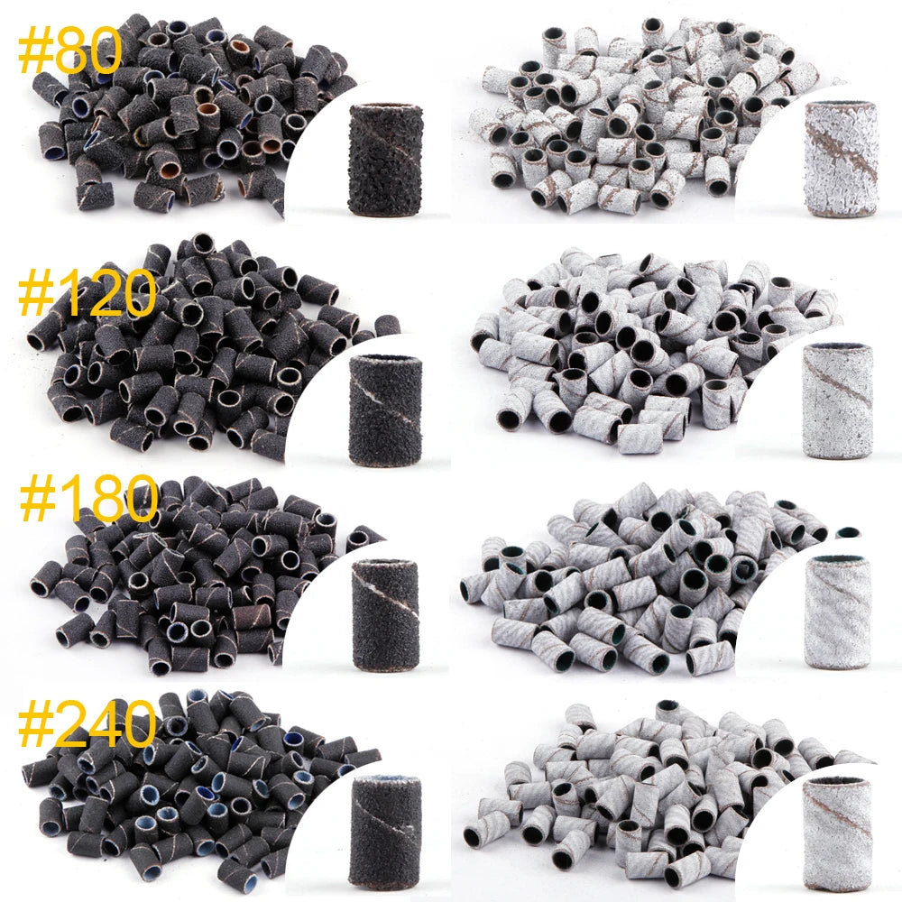 50/100st 80/120/180/240 Grit Nail Sanding Bands - 24 Timmar Deals