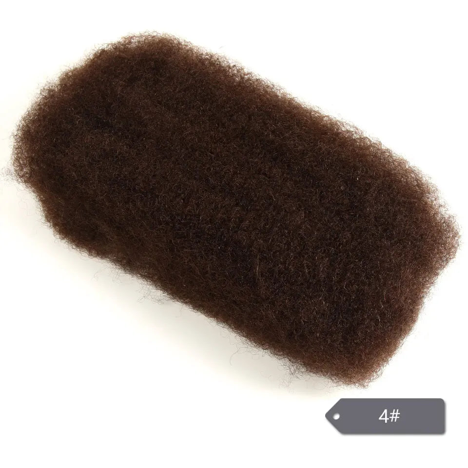 Remy Bulk Hår Peruansk Afro Kinky Curly Wave Människohår Bulk För 1 St, #2, #4, natraul, #30 - 24 Timmar Deals