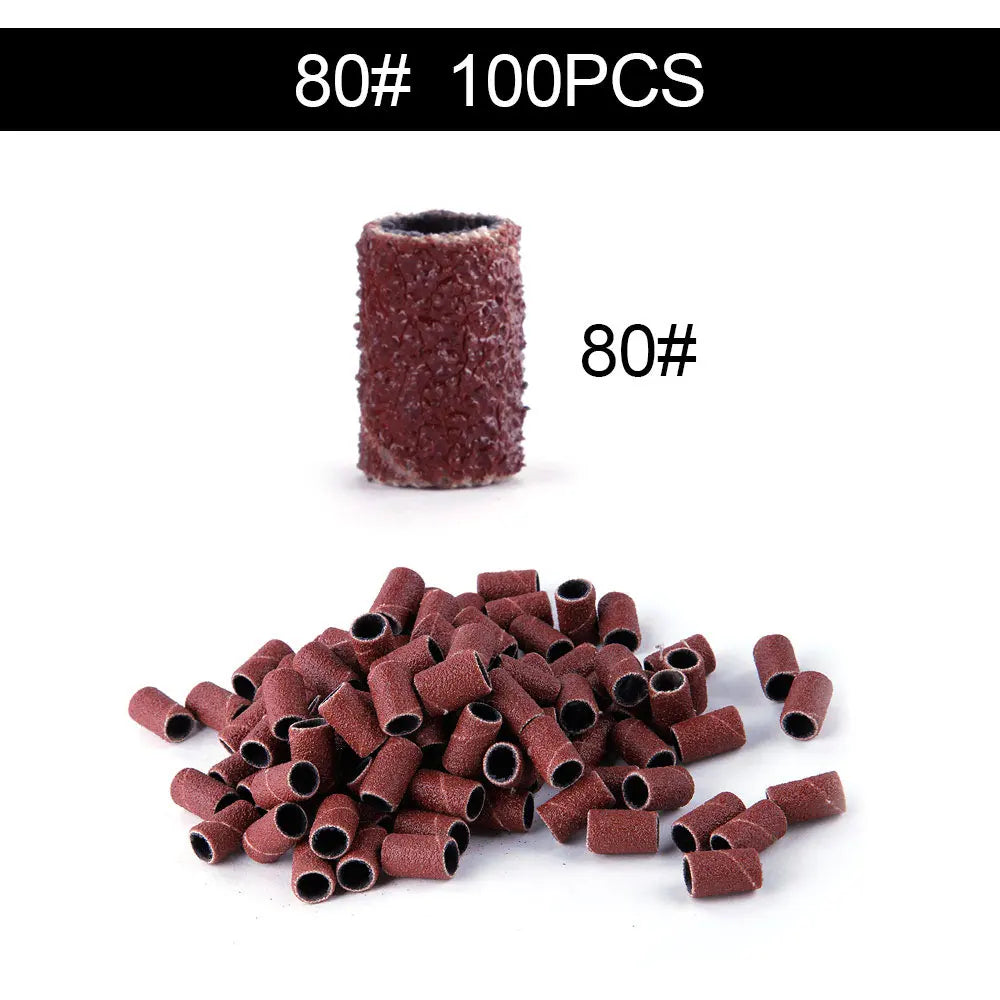 50/100st 80/120/180/240 Grit Nail Sanding Bands - 24 Timmar Deals
