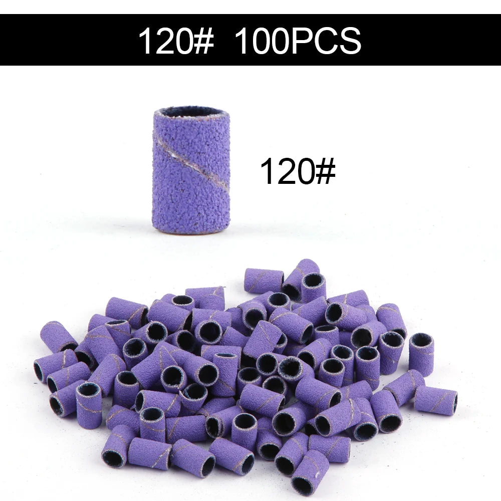 50/100st 80/120/180/240 Grit Nail Sanding Bands - 24 Timmar Deals