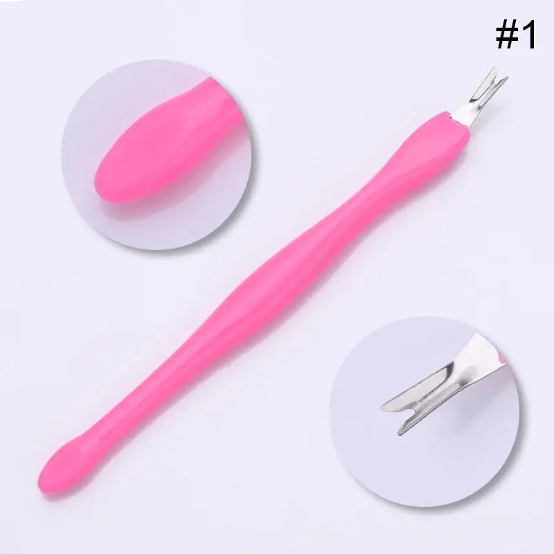 1 st Dubbelände rostfritt stål nagelbandstryckare - 24 Timmar Deals