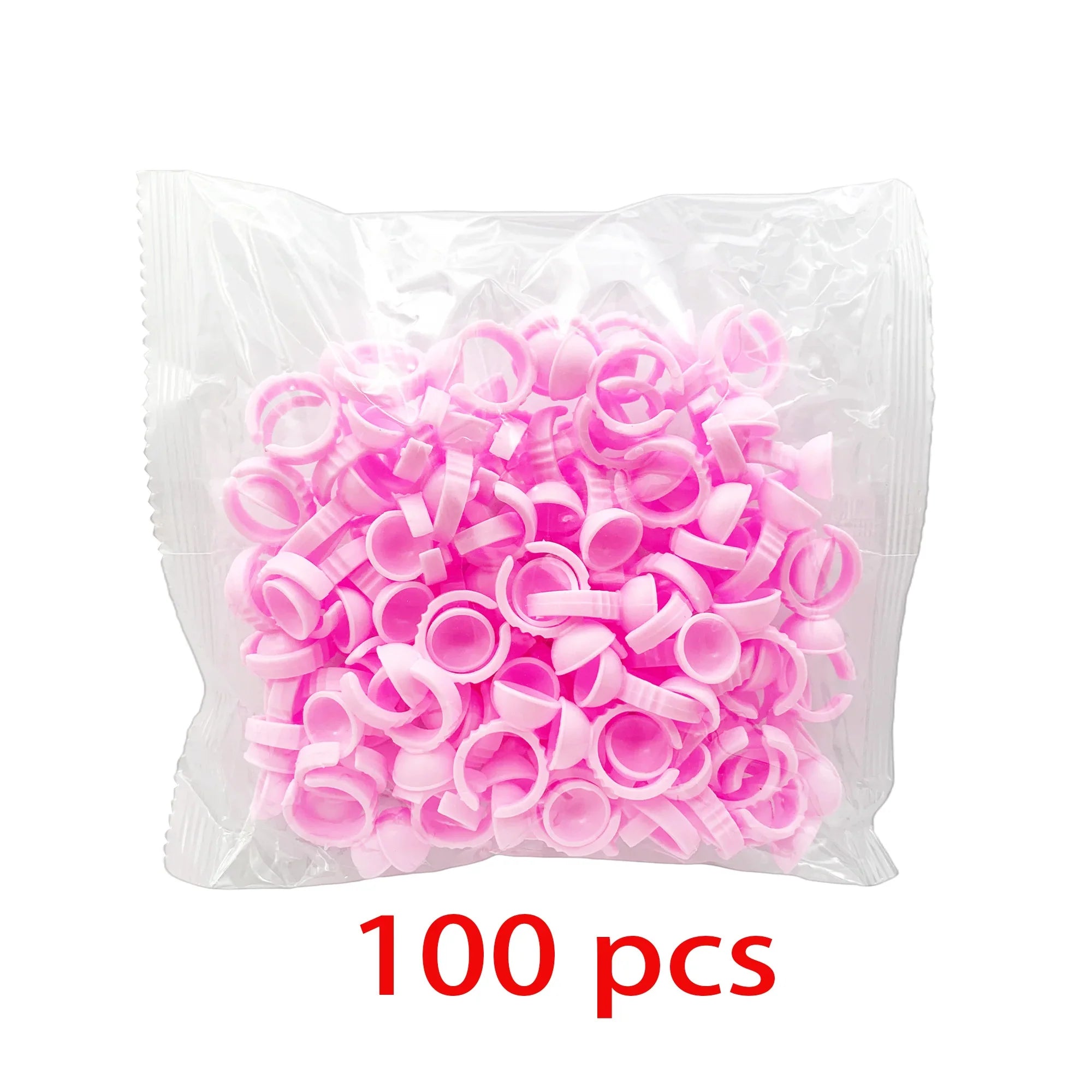 50/100 st Engångs ögonfranslim Cup Ringar Hållare Behållare Tatuering Pigment Ögonfransförlängningsverktyg Lash Supplies - 24 Timmar Deals