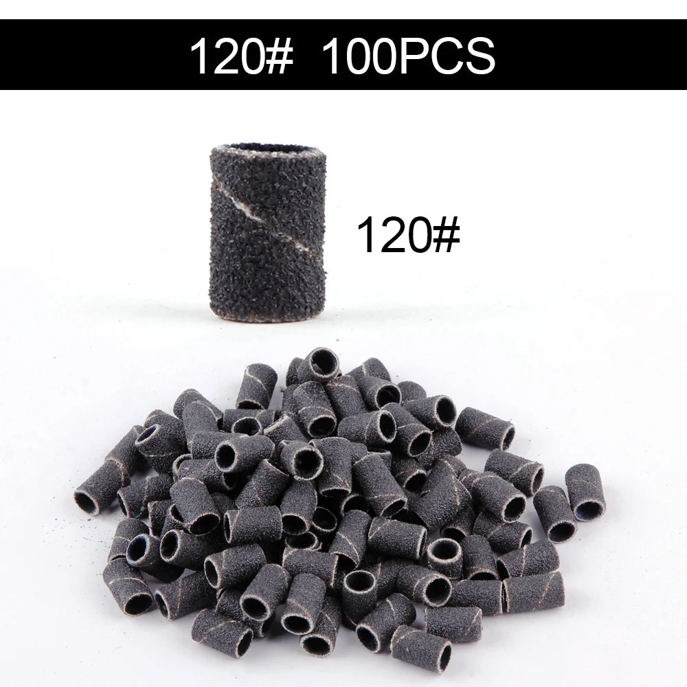 50/100st 80/120/180/240 Grit Nail Sanding Bands - 24 Timmar Deals