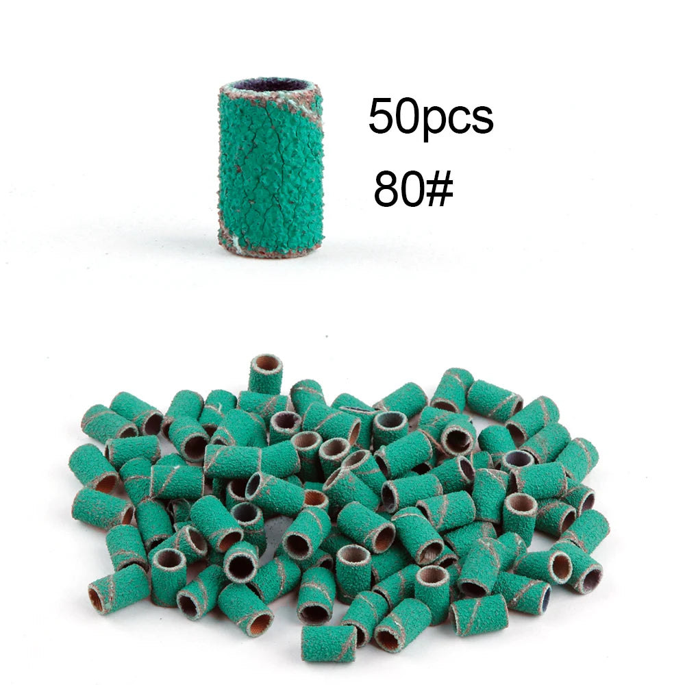 50/100st 80/120/180/240 Grit Nail Sanding Bands - 24 Timmar Deals