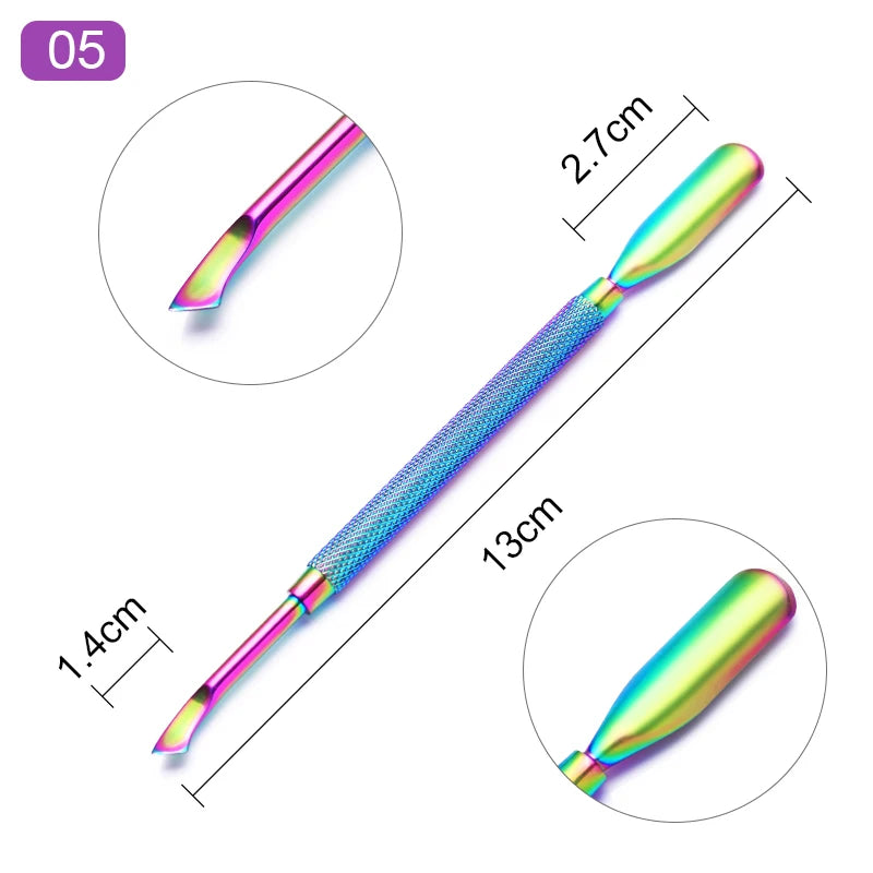 1 st Dubbelände rostfritt stål nagelbandstryckare - 24 Timmar Deals