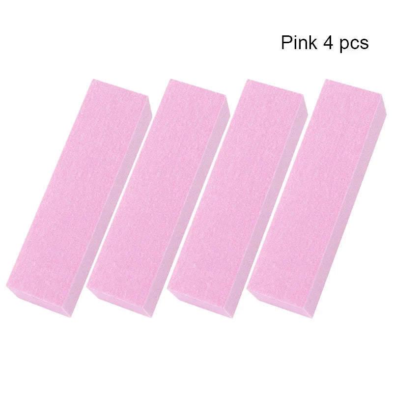 White Nail Art Buffers Sanding Block Buffing Grinding Polishing Block Nail File Buffer Pedicure Professional Nail Art Tool - 24 Timmar Deals