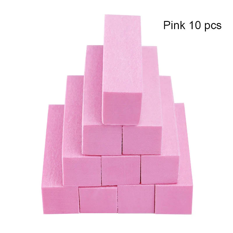 White Nail Art Buffers Sanding Block Buffing Grinding Polishing Block Nail File Buffer Pedicure Professional Nail Art Tool - 24 Timmar Deals