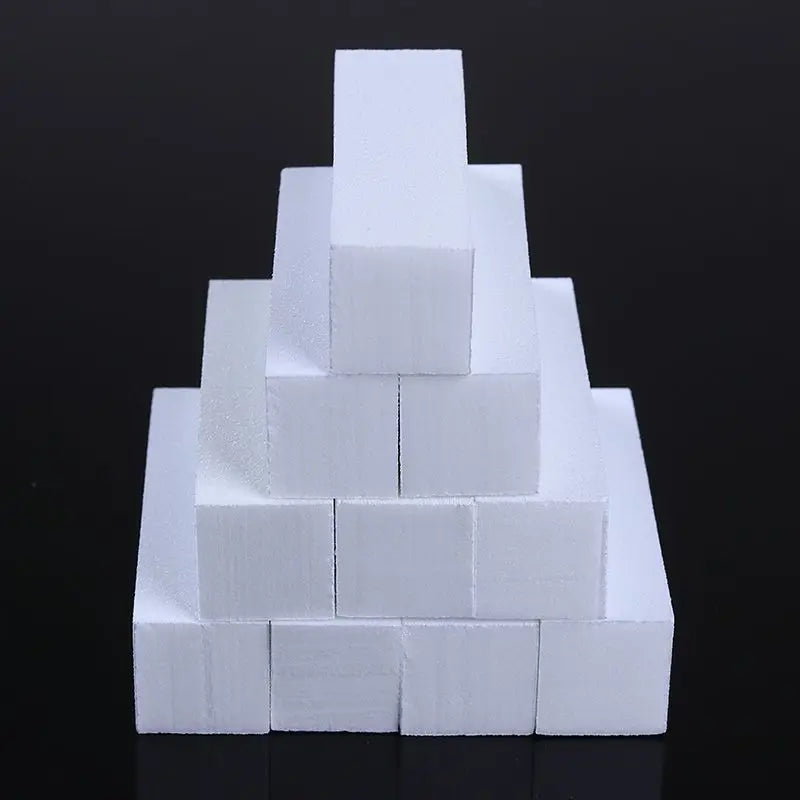 White Nail Art Buffers Sanding Block Buffing Grinding Polishing Block Nail File Buffer Pedicure Professional Nail Art Tool - 24 Timmar Deals