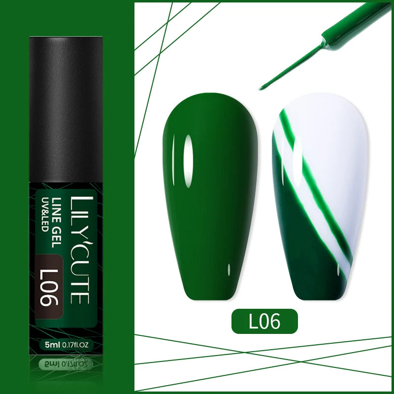 5ml Liner Gel Polish Painting Stripe pensel - 24 Timmar Deals