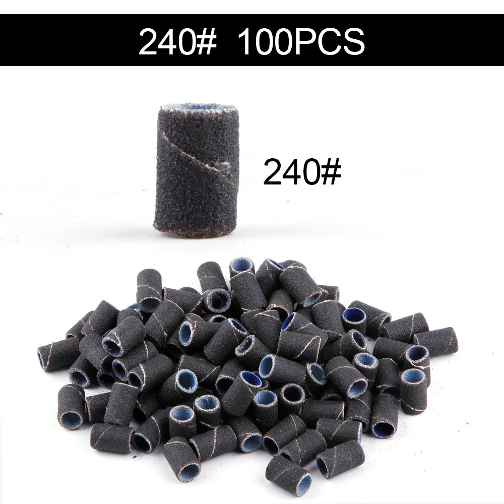 50/100st 80/120/180/240 Grit Nail Sanding Bands - 24 Timmar Deals