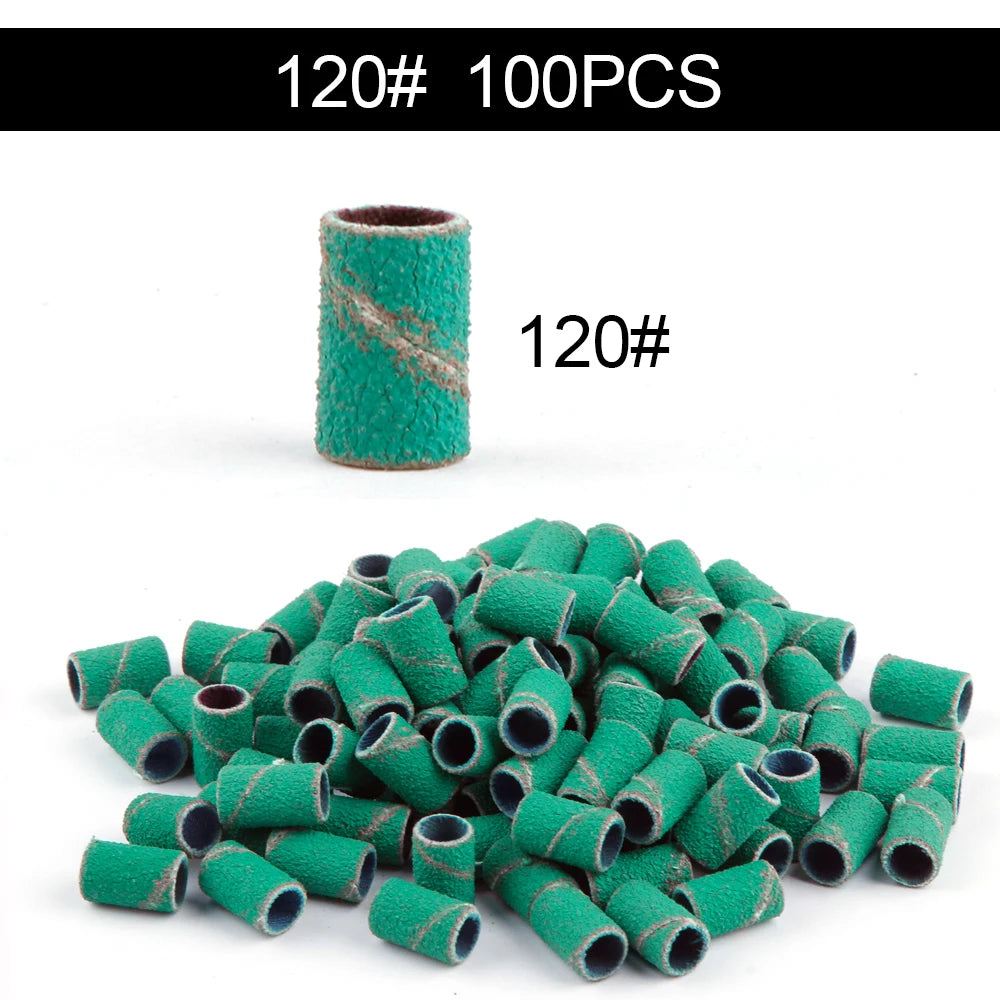 50/100st 80/120/180/240 Grit Nail Sanding Bands - 24 Timmar Deals