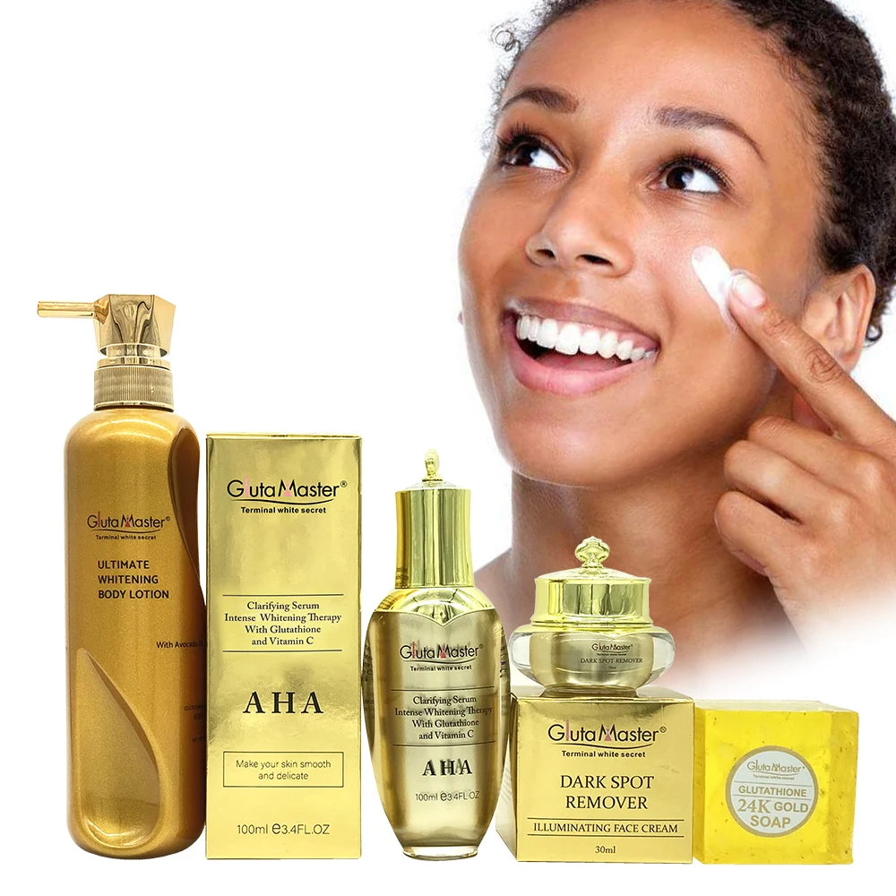 Gluta Master AHA Set Hydrate Even Skin Tone Remove Dark Spots - 24 Timmar Deals