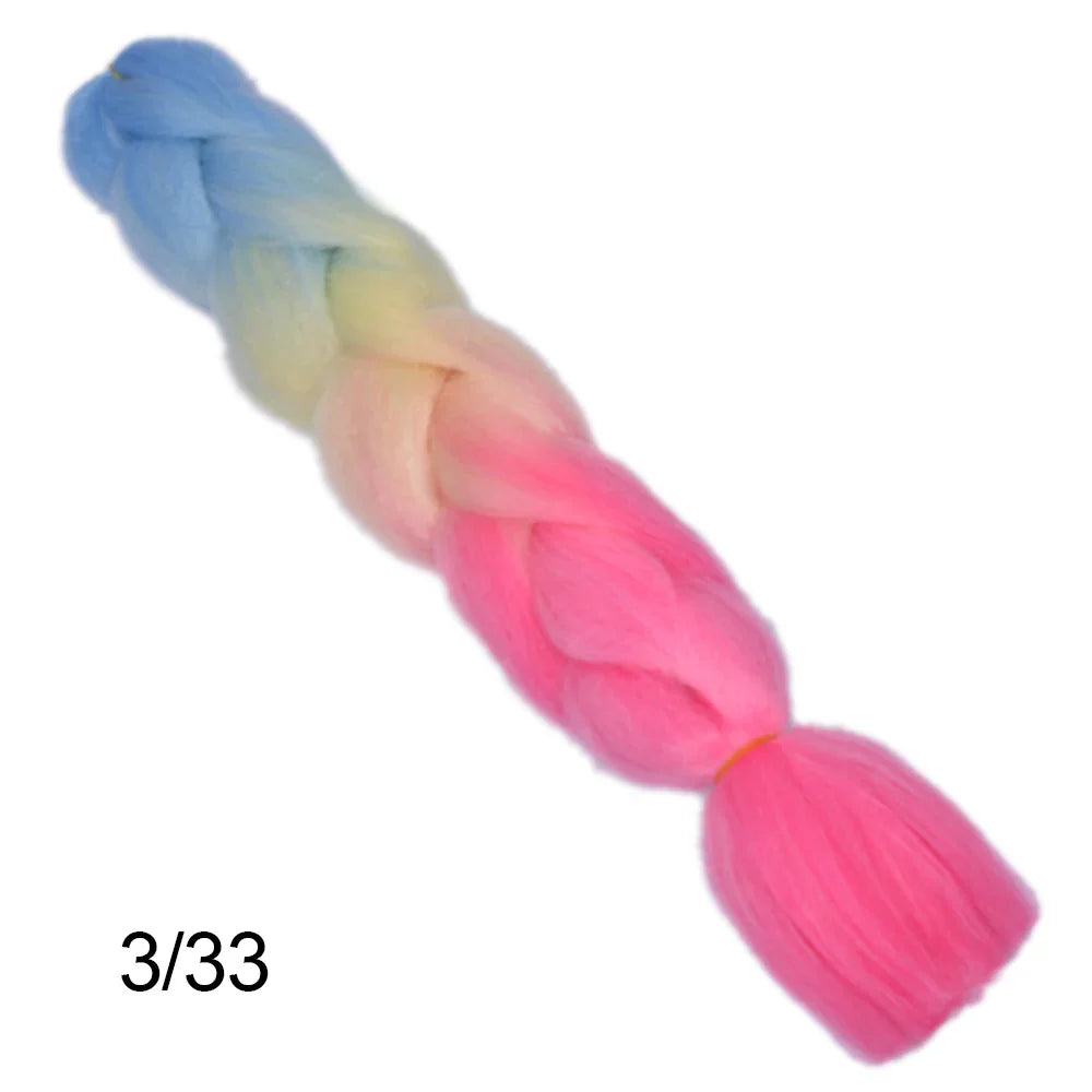 24 tums syntetiskt långt Jumbo Ombre fläthår - 24 Timmar Deals