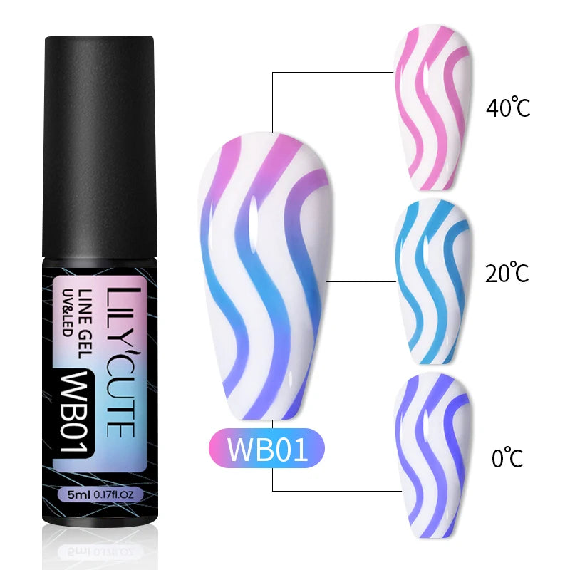 5ml Liner Gel Polish Painting Stripe pensel - 24 Timmar Deals
