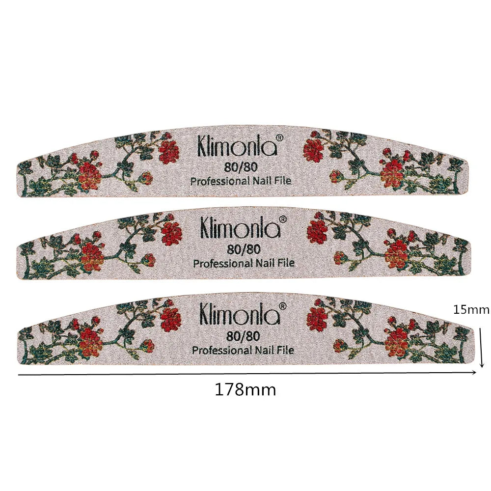 3/5/10 st nagelfil Blomma tryckt Nagelbuffert 80/100/150/180/240 - 24 Timmar Deals