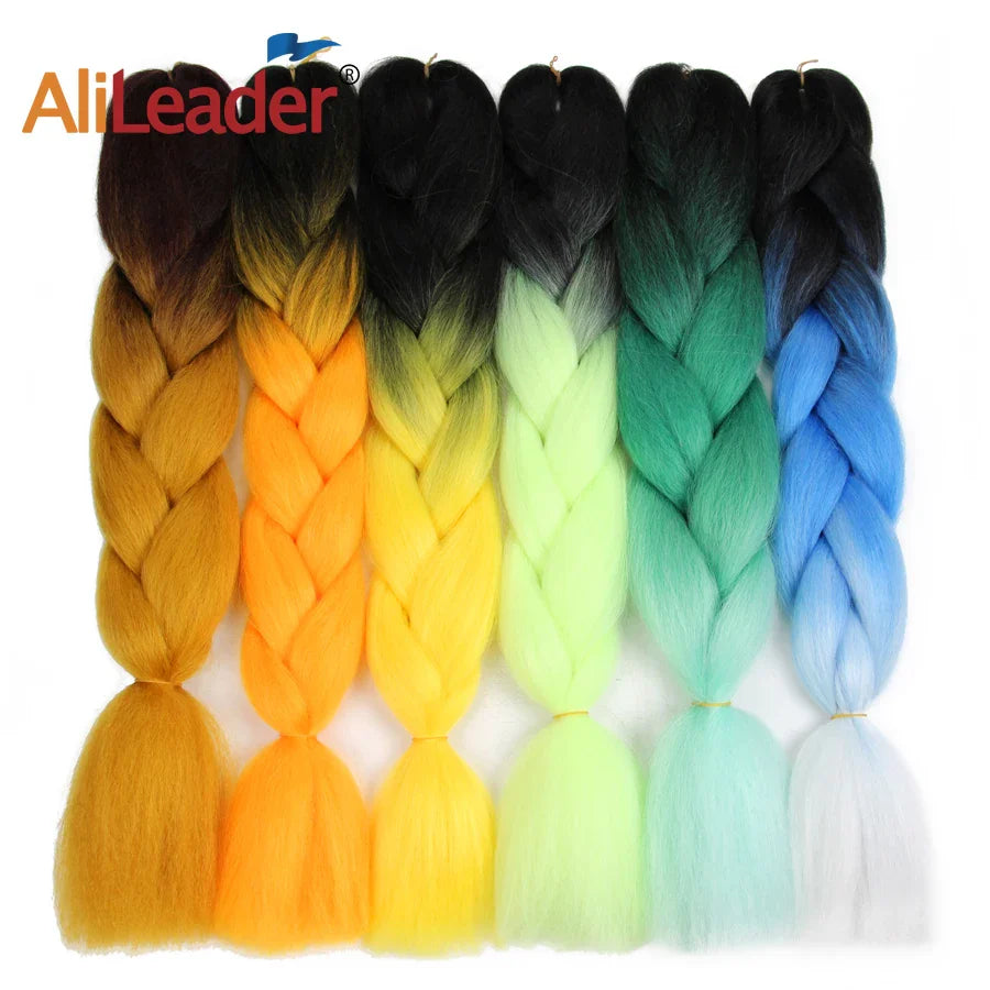 Syntetiska hårförlängningar för att göra afrikanskt fläthår högtemperaturfiber - 24 Timmar Deals