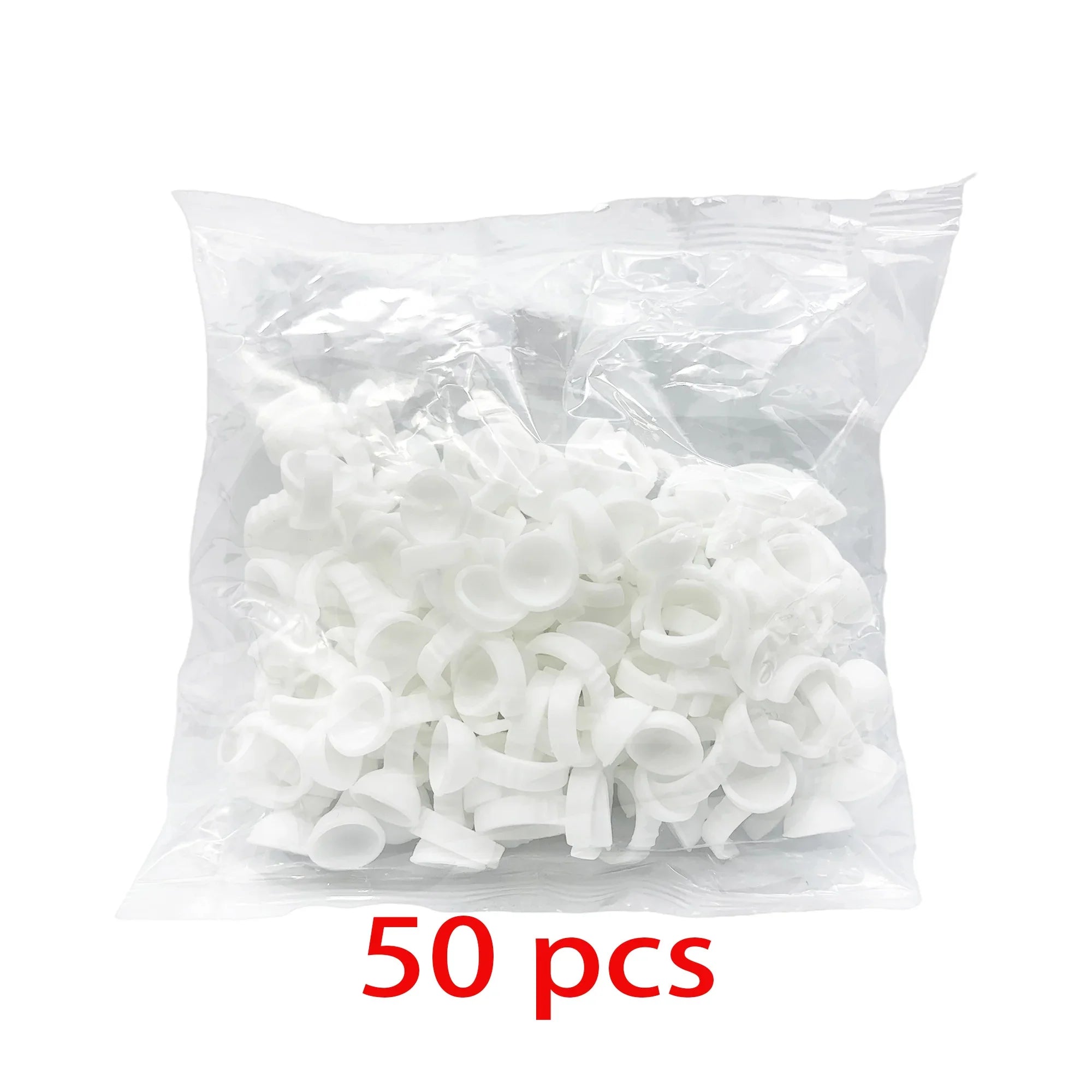 50/100 st Engångs ögonfranslim Cup Ringar Hållare Behållare Tatuering Pigment Ögonfransförlängningsverktyg Lash Supplies - 24 Timmar Deals