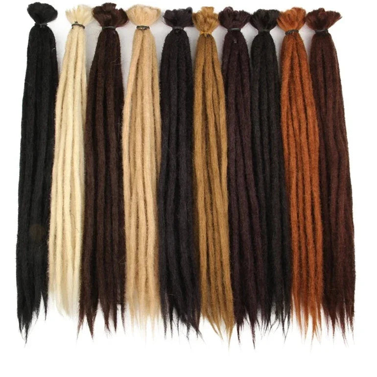 5 trådar 20 tum syntetiska dreadlocks hårförlängningar Mjukt handgjort virkat hår - 24 Timmar Deals