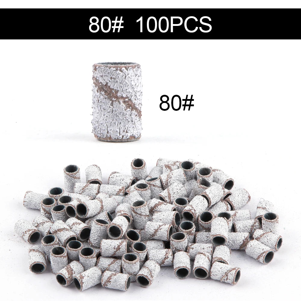 50/100st 80/120/180/240 Grit Nail Sanding Bands - 24 Timmar Deals