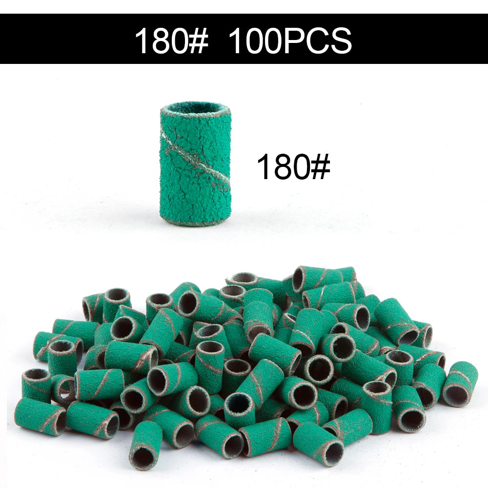 50/100st 80/120/180/240 Grit Nail Sanding Bands - 24 Timmar Deals