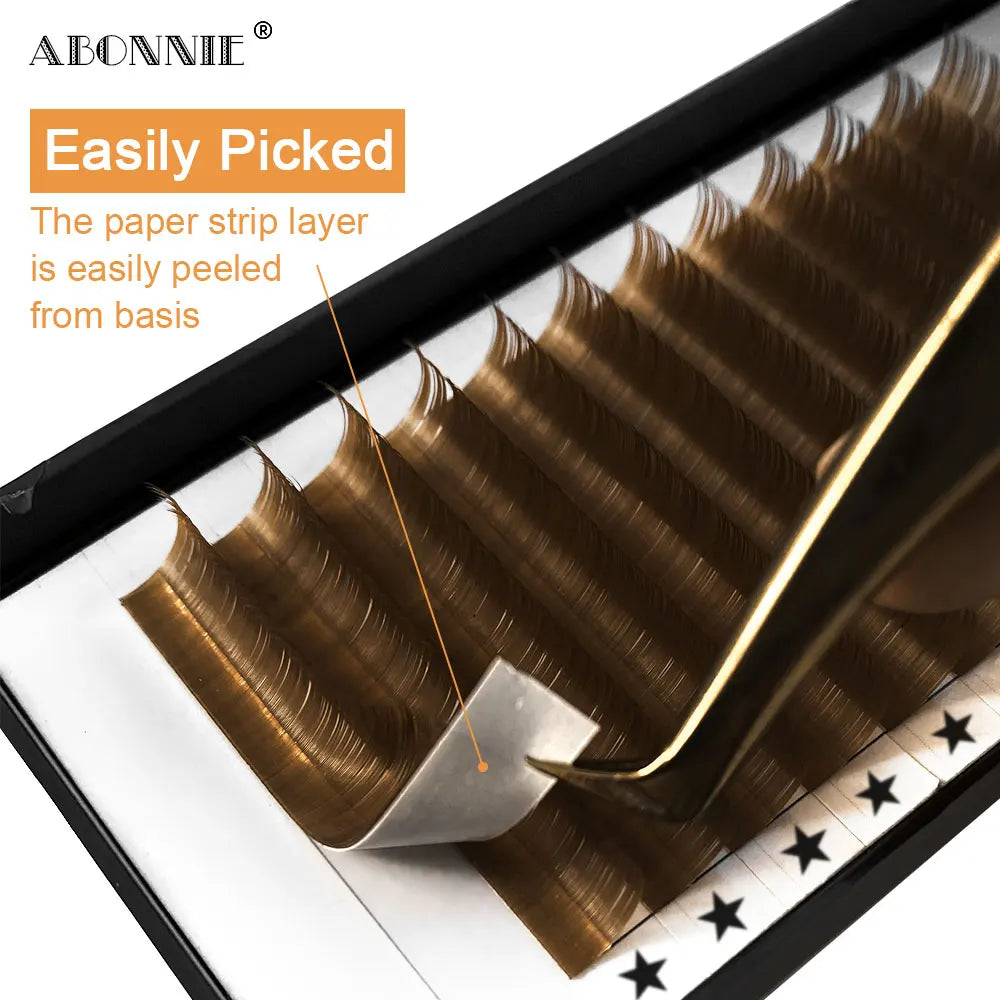 Dark Brown Eyelash Extension 12 Lines Mix 8-15mm Fake Mink Eyelash Makeup Silk Handmade Natural Lashes - 24 Timmar Deals