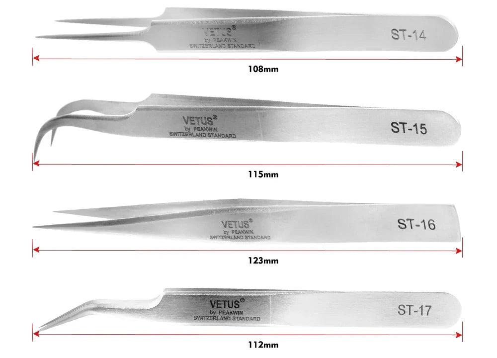 VETUS Ögonfranspincett 3D volym ögonfransförlängning pincett volym frans pincett Utmärkt stängning - 24 Timmar Deals