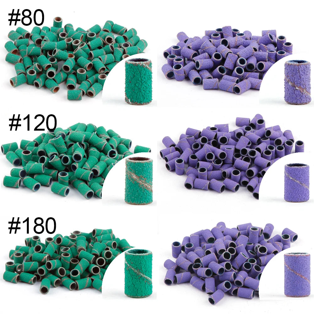 50/100st 80/120/180/240 Grit Nail Sanding Bands - 24 Timmar Deals