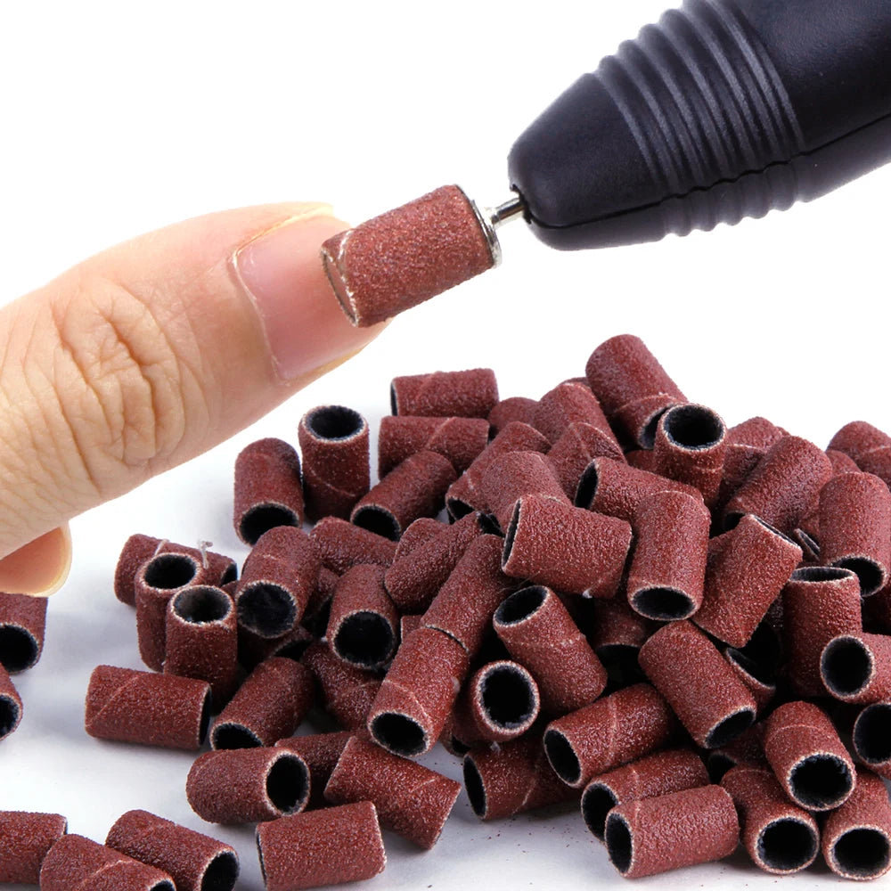 50/100st 80/120/180/240 Grit Nail Sanding Bands - 24 Timmar Deals