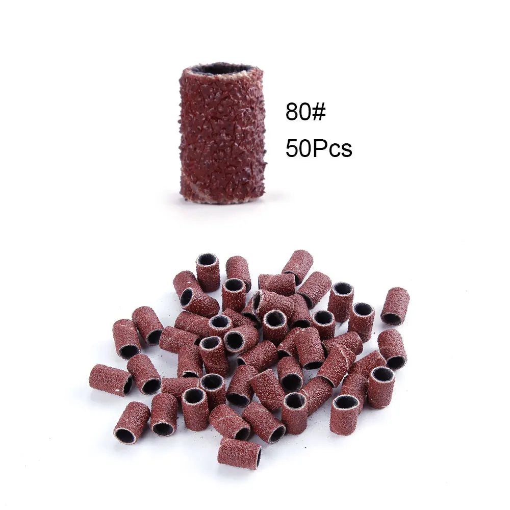 50/100st 80/120/180/240 Grit Nail Sanding Bands - 24 Timmar Deals