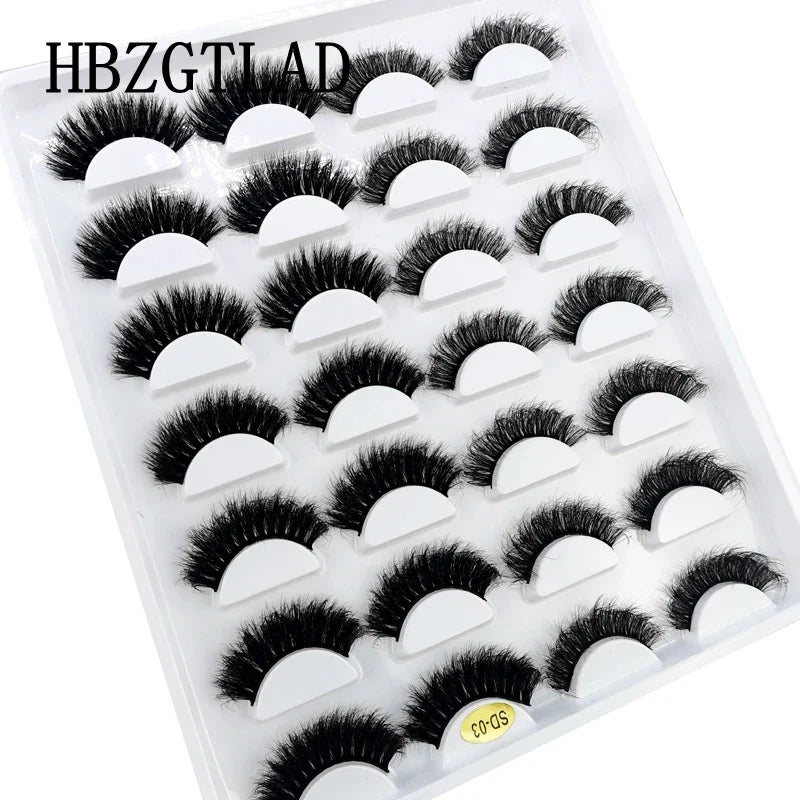 Lashes 14 Pairs Eyelashes Faux Mink Eyelashes Long Lasting Fluffy 25mm Mink Lashes Dramatic Volume lashes Extension Thick Long - 24 Timmar Deals
