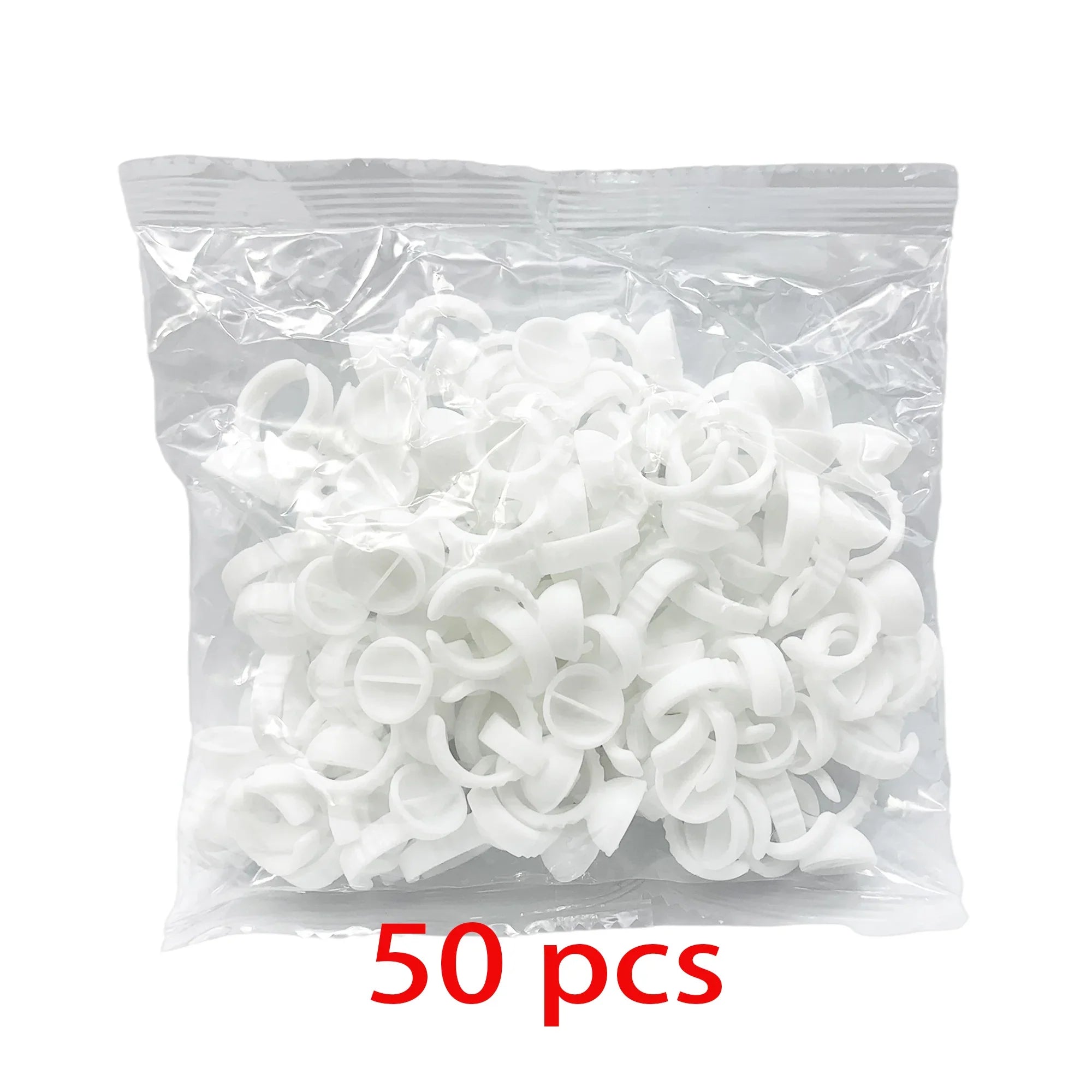 50/100 st Engångs ögonfranslim Cup Ringar Hållare Behållare Tatuering Pigment Ögonfransförlängningsverktyg Lash Supplies - 24 Timmar Deals
