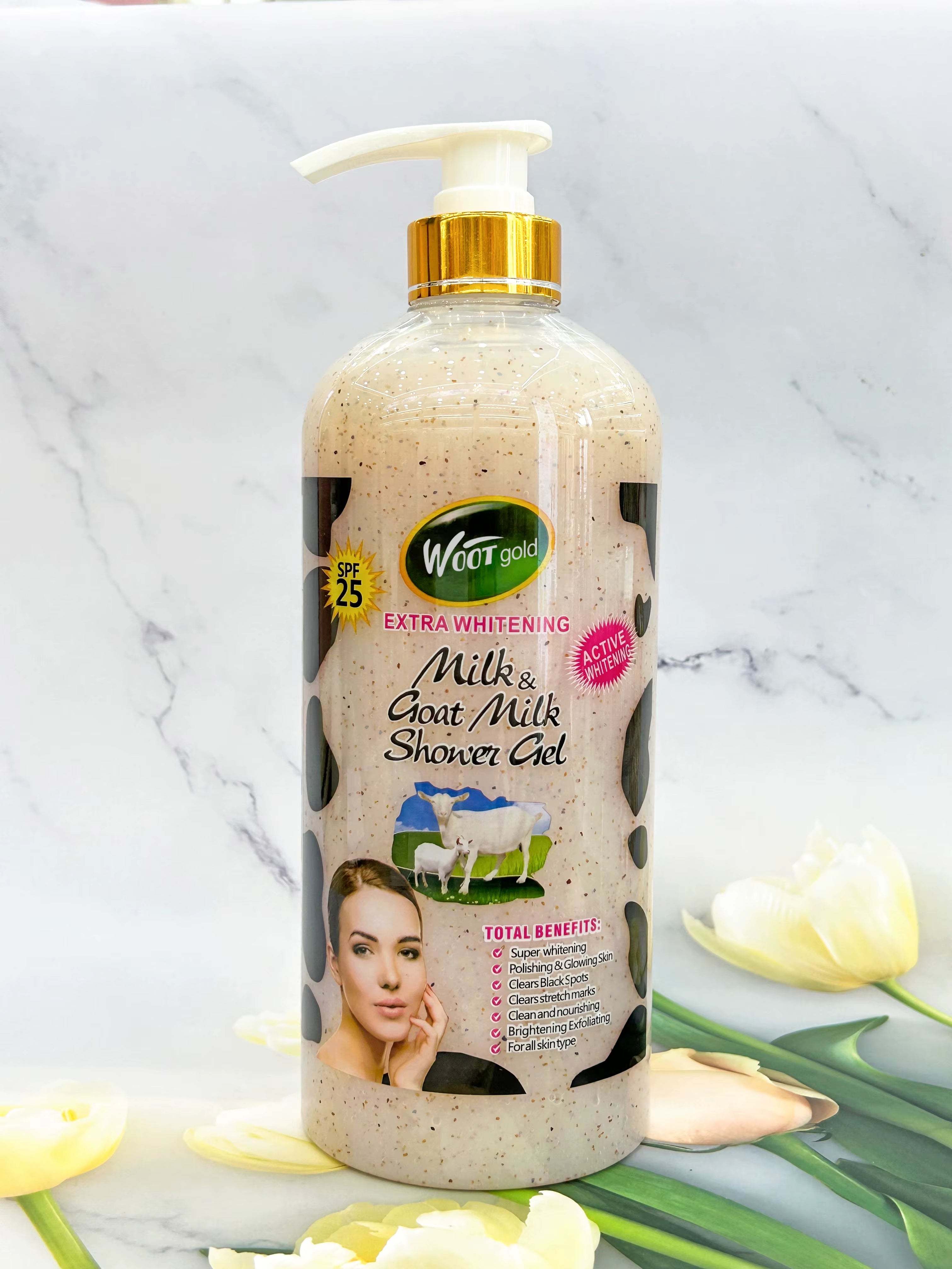 1000ml Whitening Shower Gel Scrub - 24 Timmar Deals