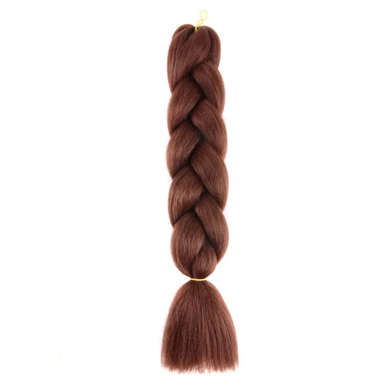 Syntetisk 1st 24 tum 100g Flätning Hårbox Flätor Färgglad Twist Flätning Hårförlängningar Syntetisk Virkad Flätning - 24 Timmar Deals