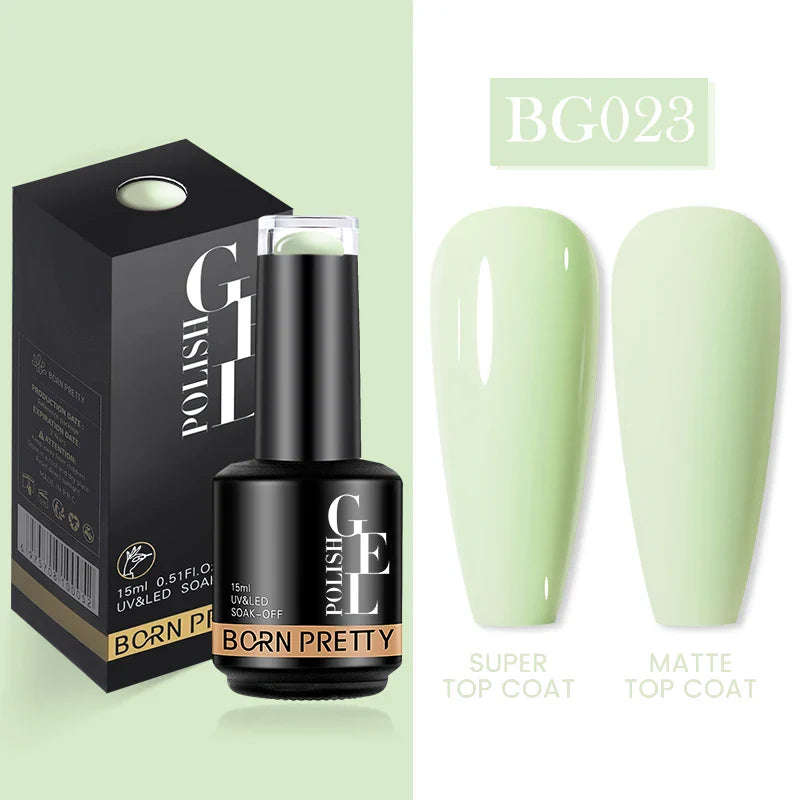 15ml Soak Off UV LED Gel Nail Polish Hybrid Varnish Nail Art Manicure 114 Colors Semi-Permanent Base Top Coat - 24 Timmar Deals