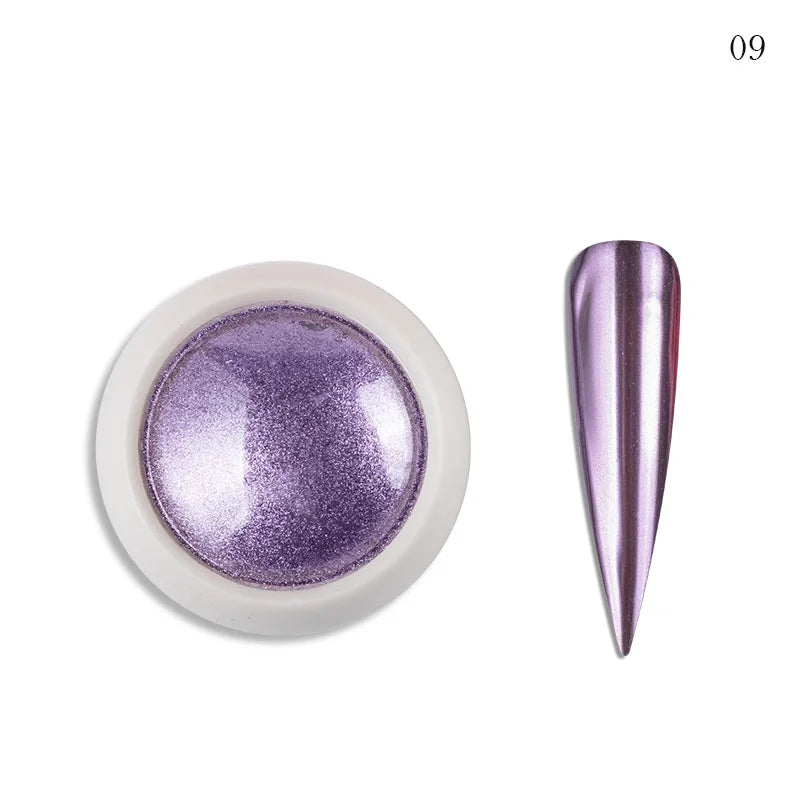 Holographic Nail Powder Net-2g Chrome Laser Mirror Glitter - 24 Timmar Deals