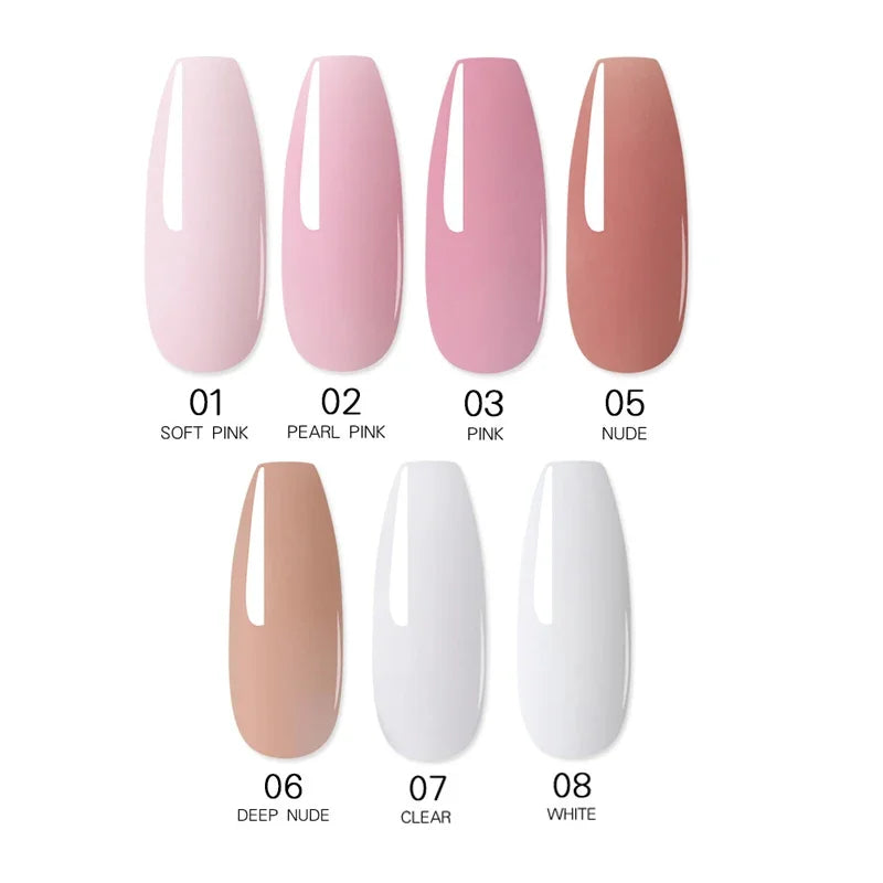 15ml Poly Nail Extension Gel Set utan UV-lampa - 24 Timmar Deals