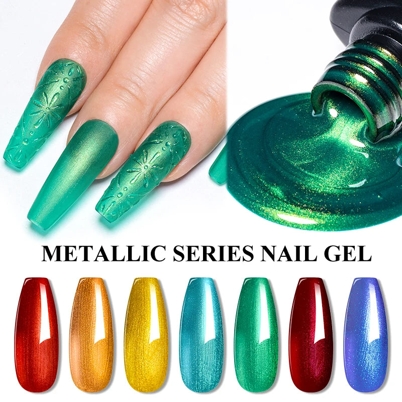 Metalic, Pastell, Glitter Gellack 6ml, 63 olika färger - 24 Timmar Deals