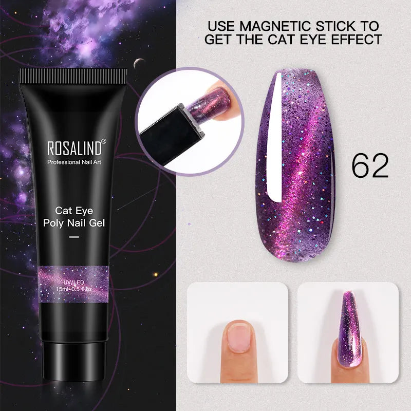 15 ml Poly Nagelgel härdad med UV/LED-lampa - 24 Timmar Deals