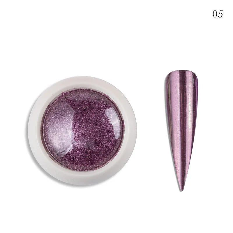 Holographic Nail Powder Net-2g Chrome Laser Mirror Glitter - 24 Timmar Deals